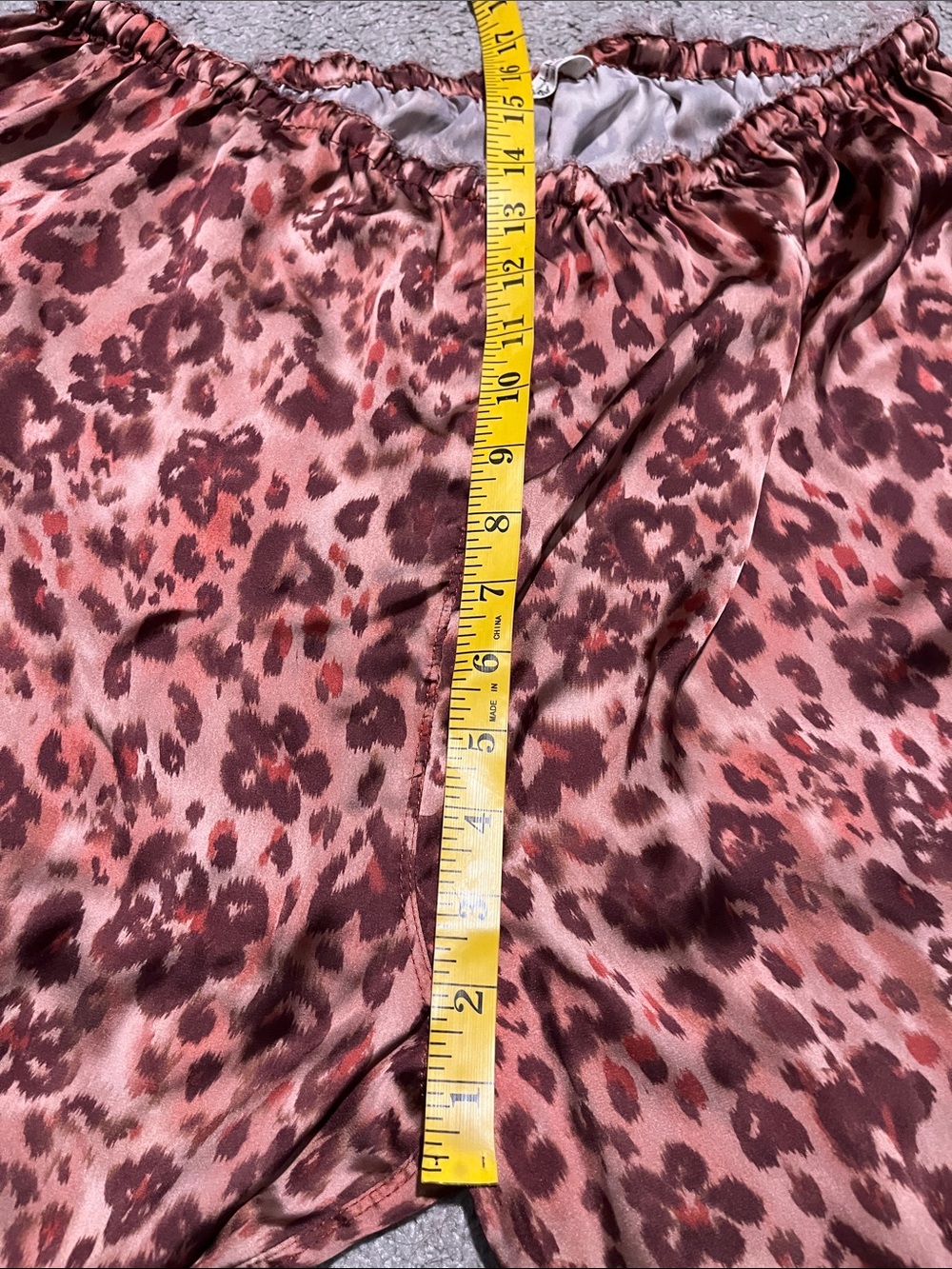 Free People Intimately Free Dreamy Days Leopard Print Wide-Leg Satin Pants - Picture 13 of 16